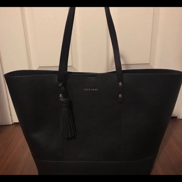 Cole Haan black tote bag. - Picture 1 of 4